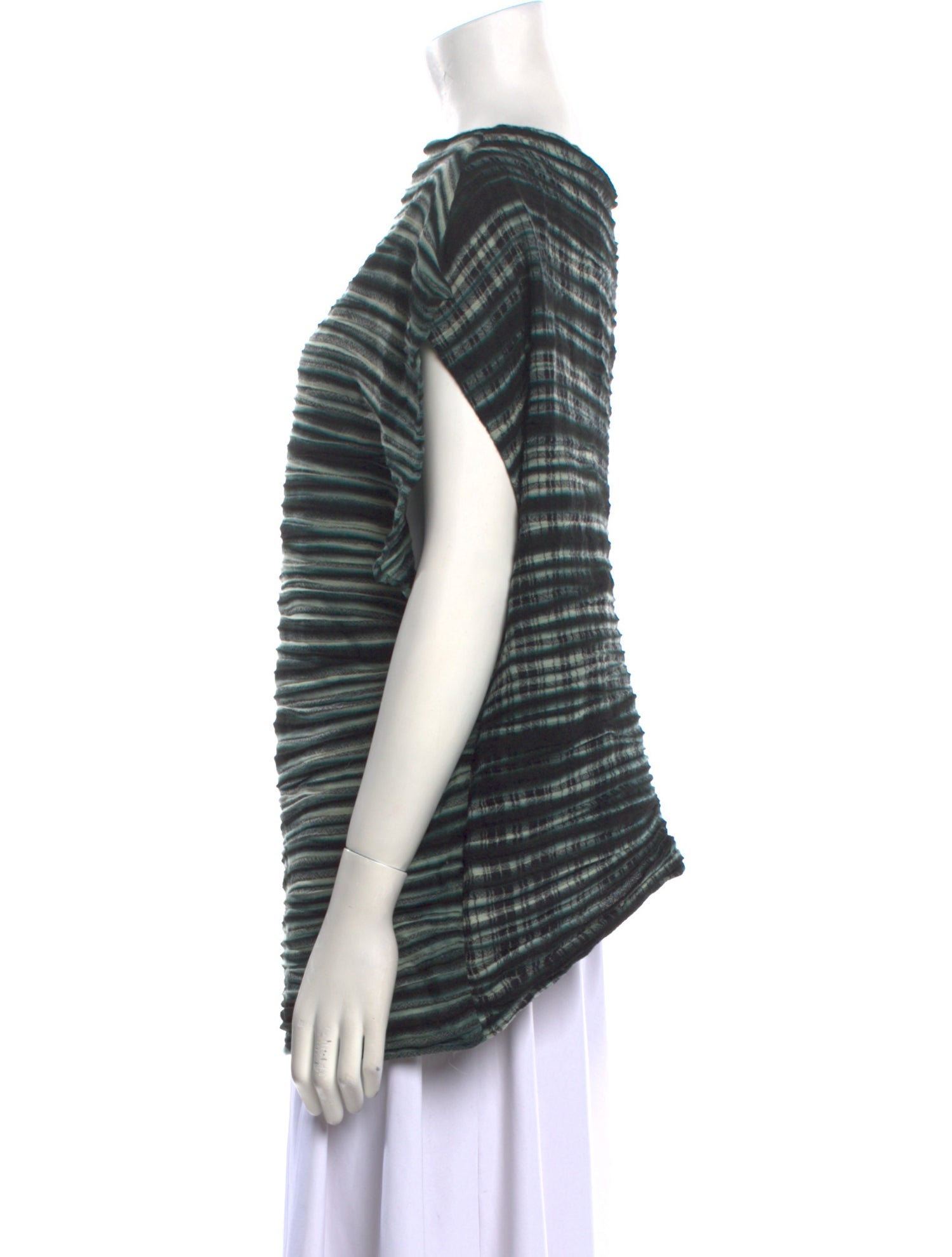 Issey Miyake Wool Striped Tunic