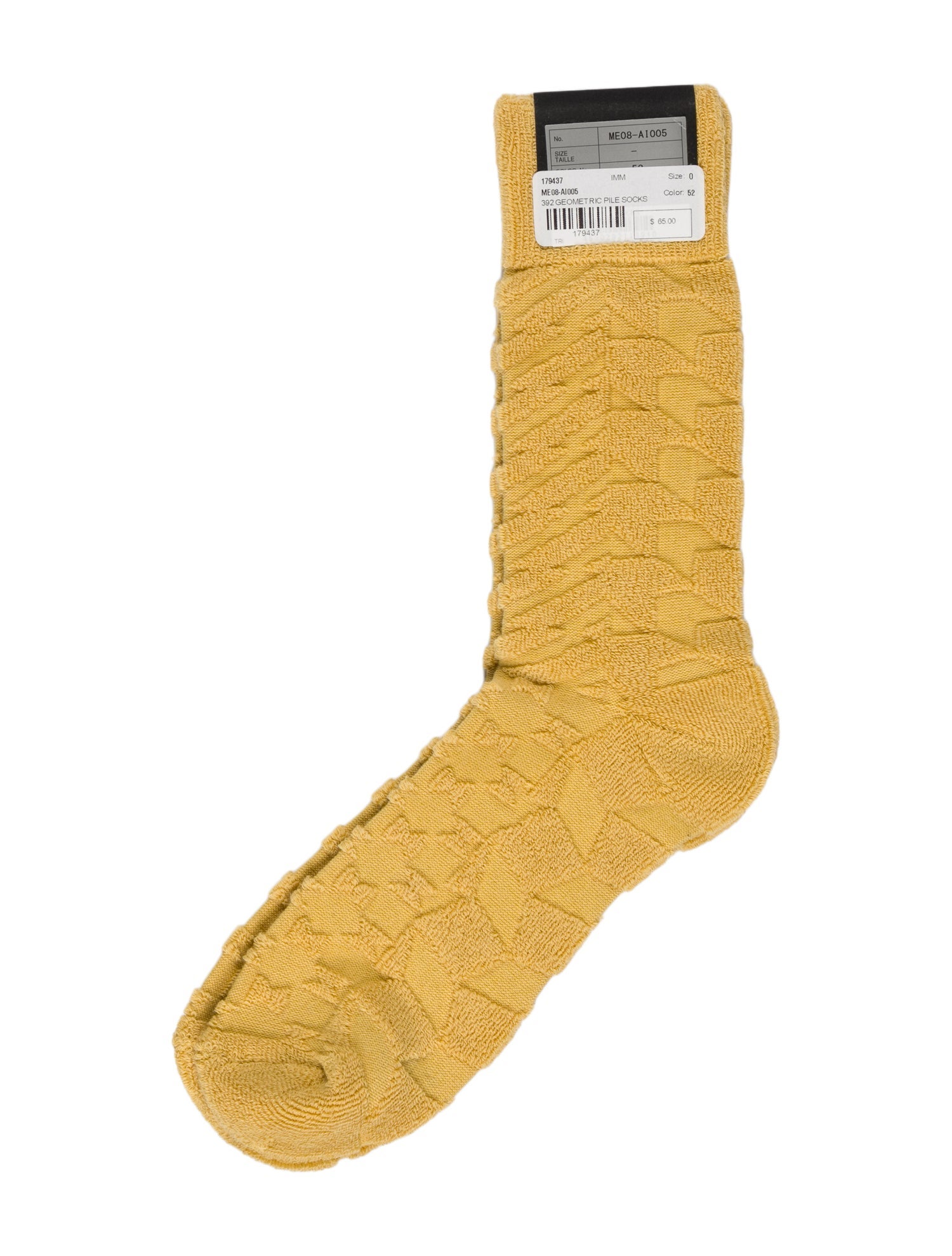 Issey Miyake Geometric Pile Socks w/ Tags