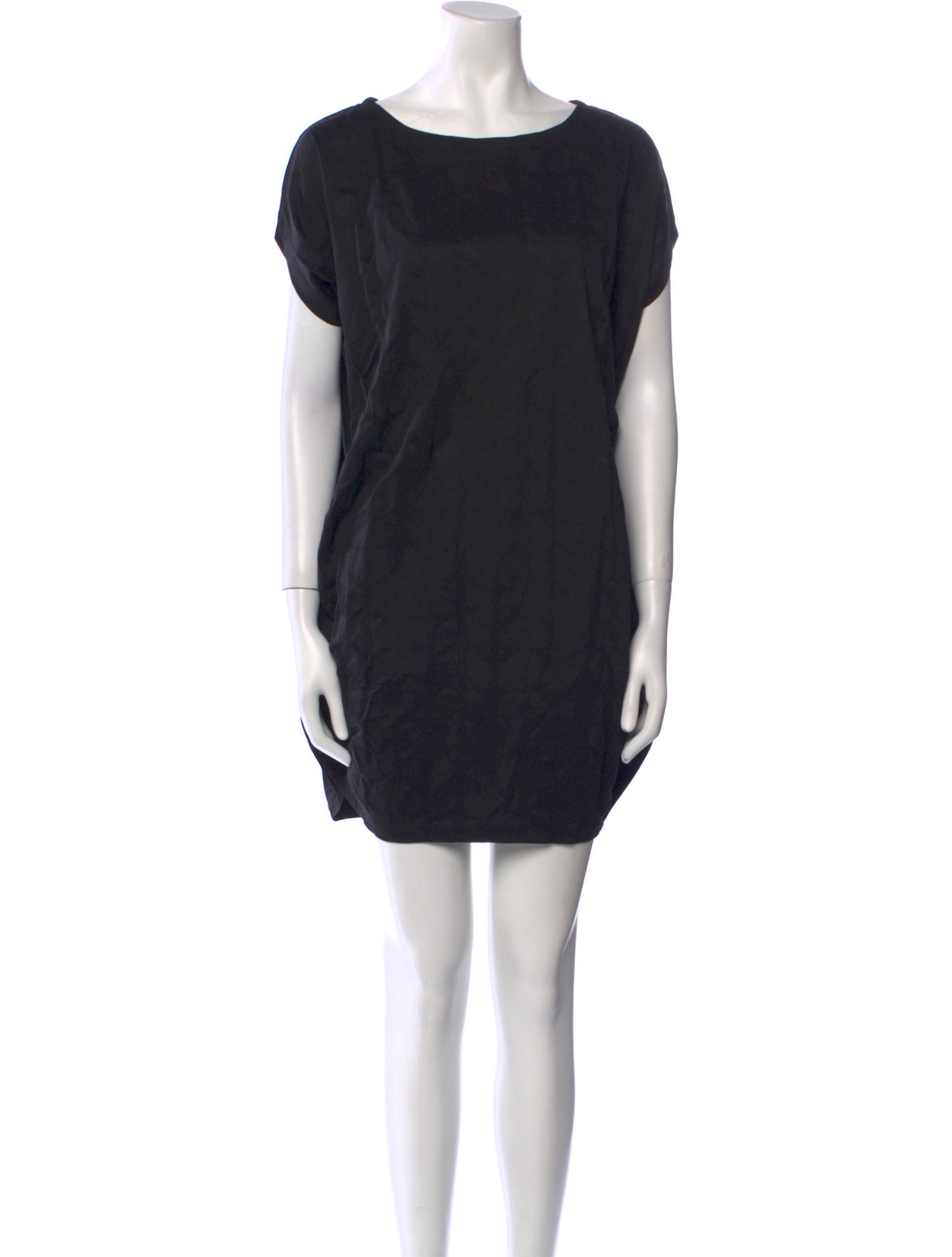 Issey Miyake Scoop Neck Mini Dress
