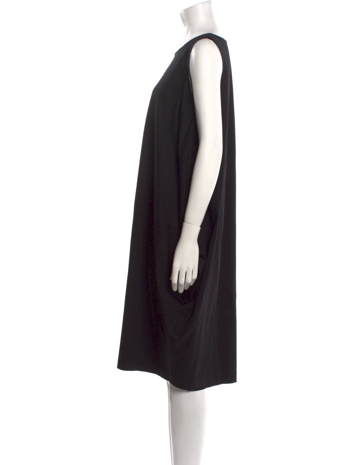 Issey Miyake Scoop Neck Midi Length Dress