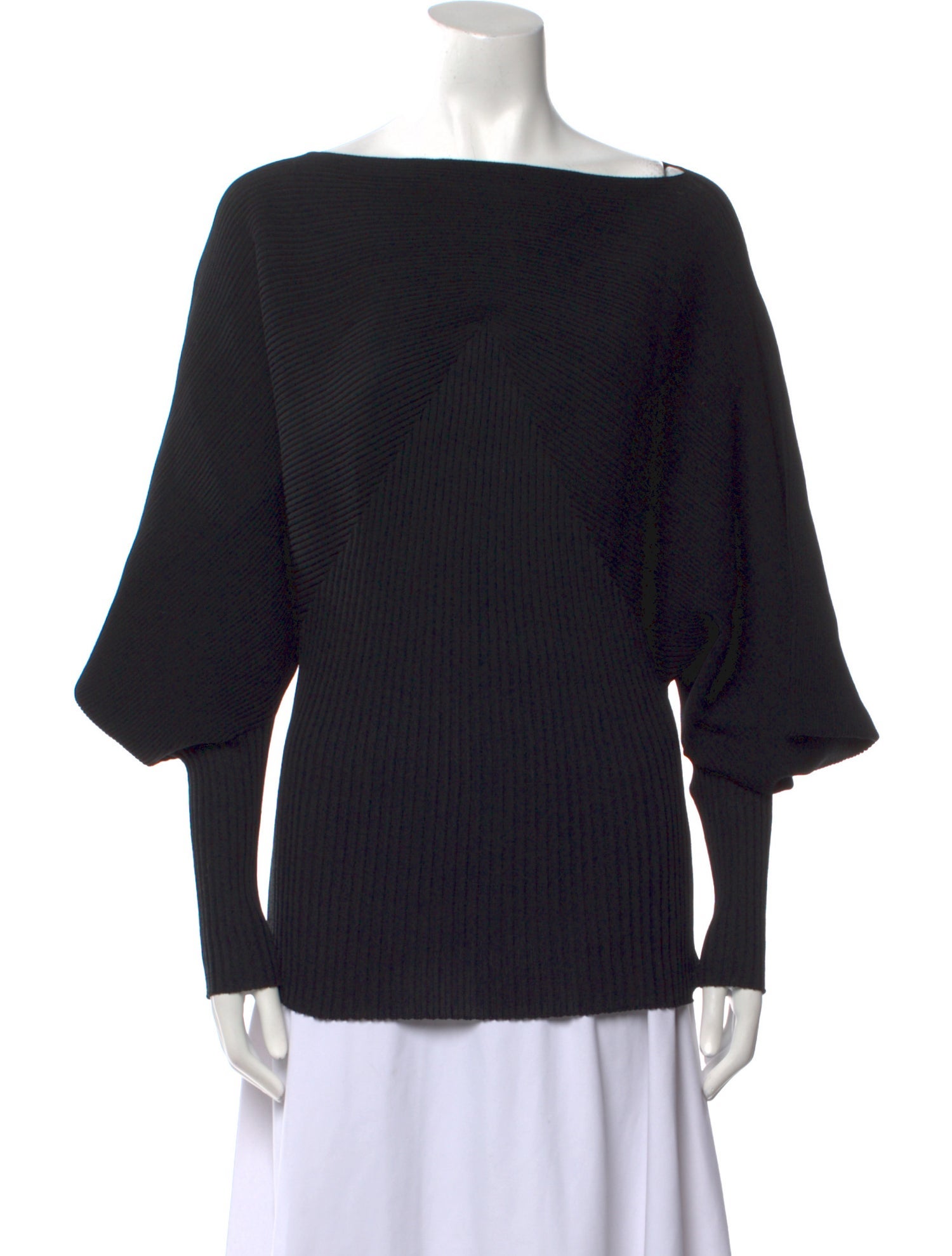 Issey Miyake Bateau Neckline Long Sleeve Top