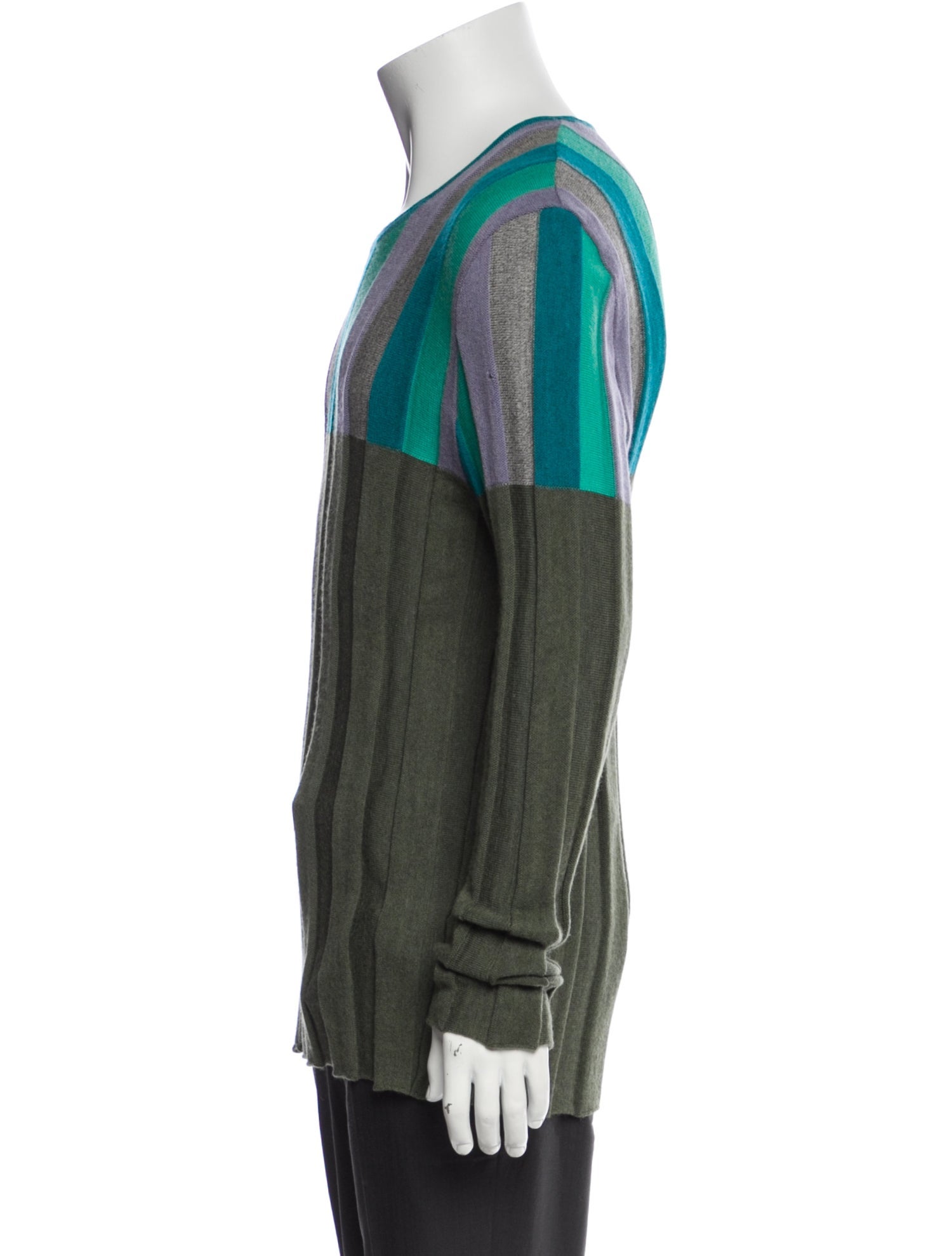 Issey Miyake Graphic Print Crew Neck Pullover