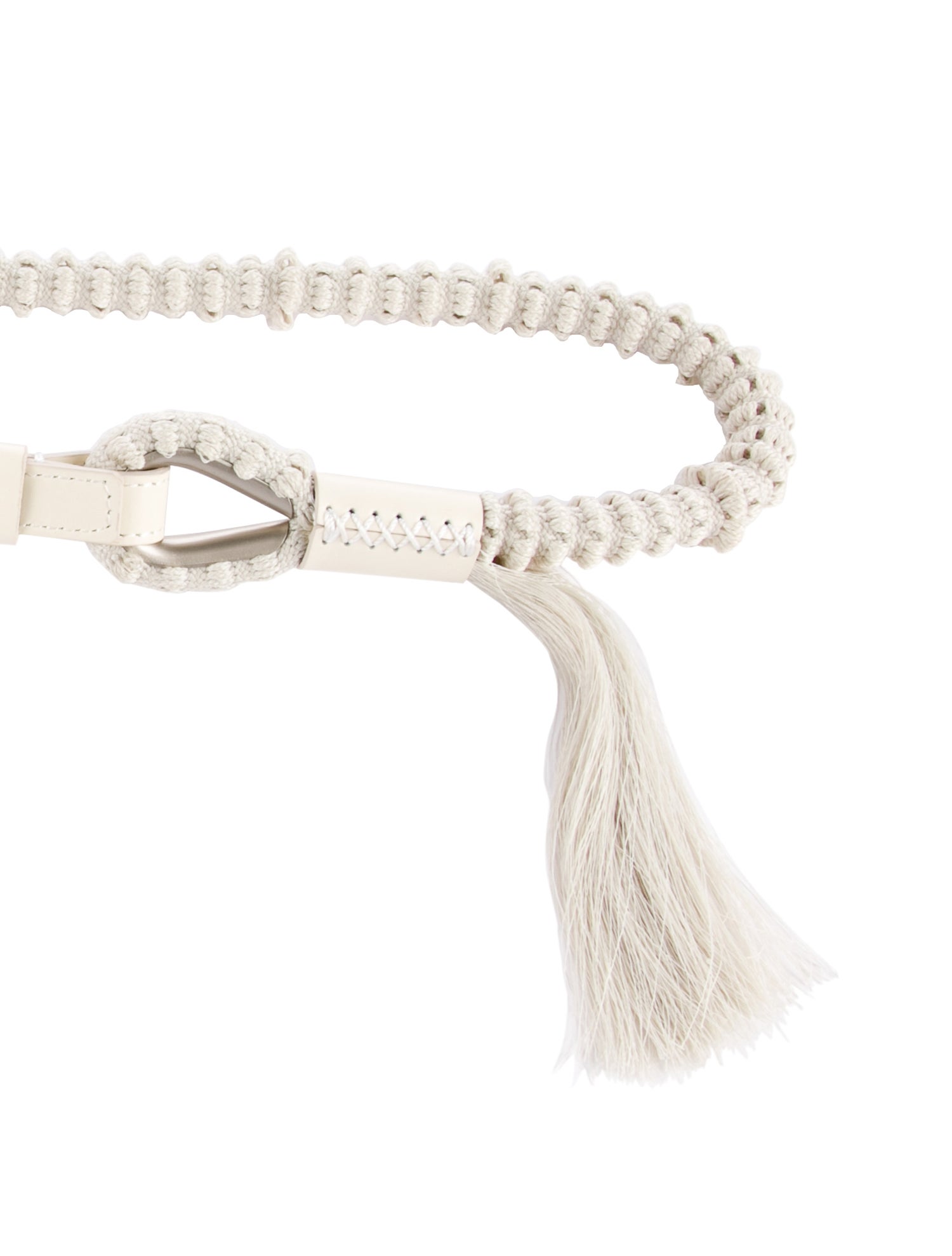 Issey Miyake Skinny Tassel Accents Waist Belt