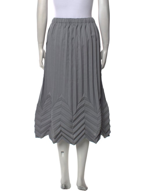 Issey Miyake Me Pleated Accents Midi Length Skirt