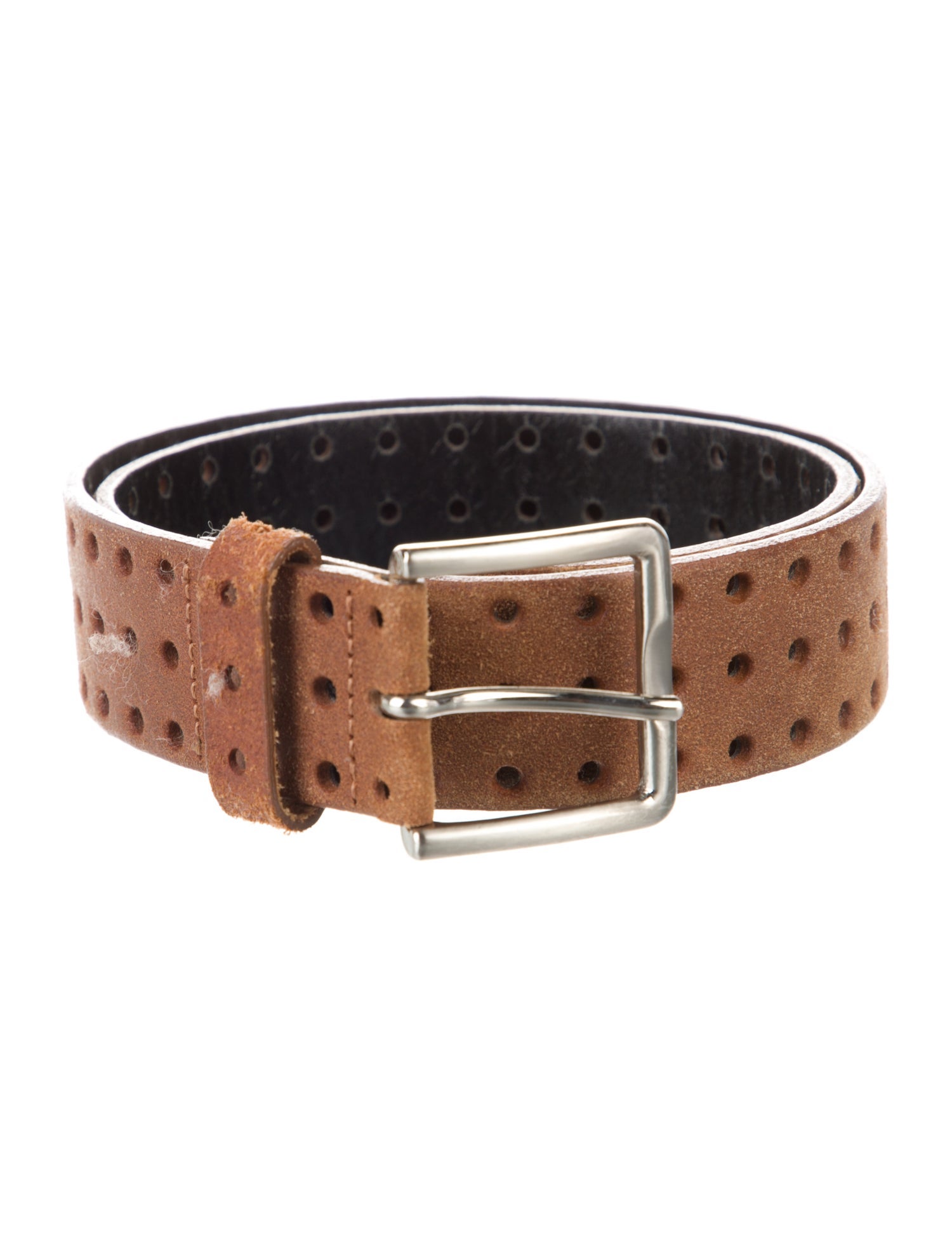 Issey Miyake Leather Lasercut Accents Belt