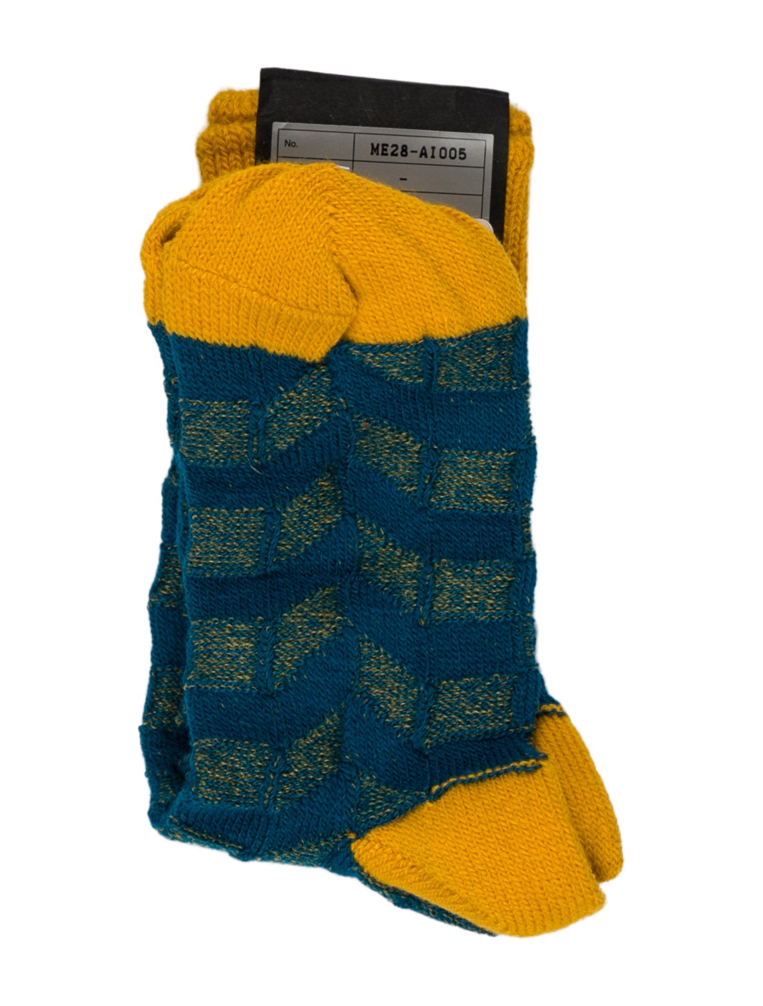 Issey Miyake patterned longo sock w/Tags