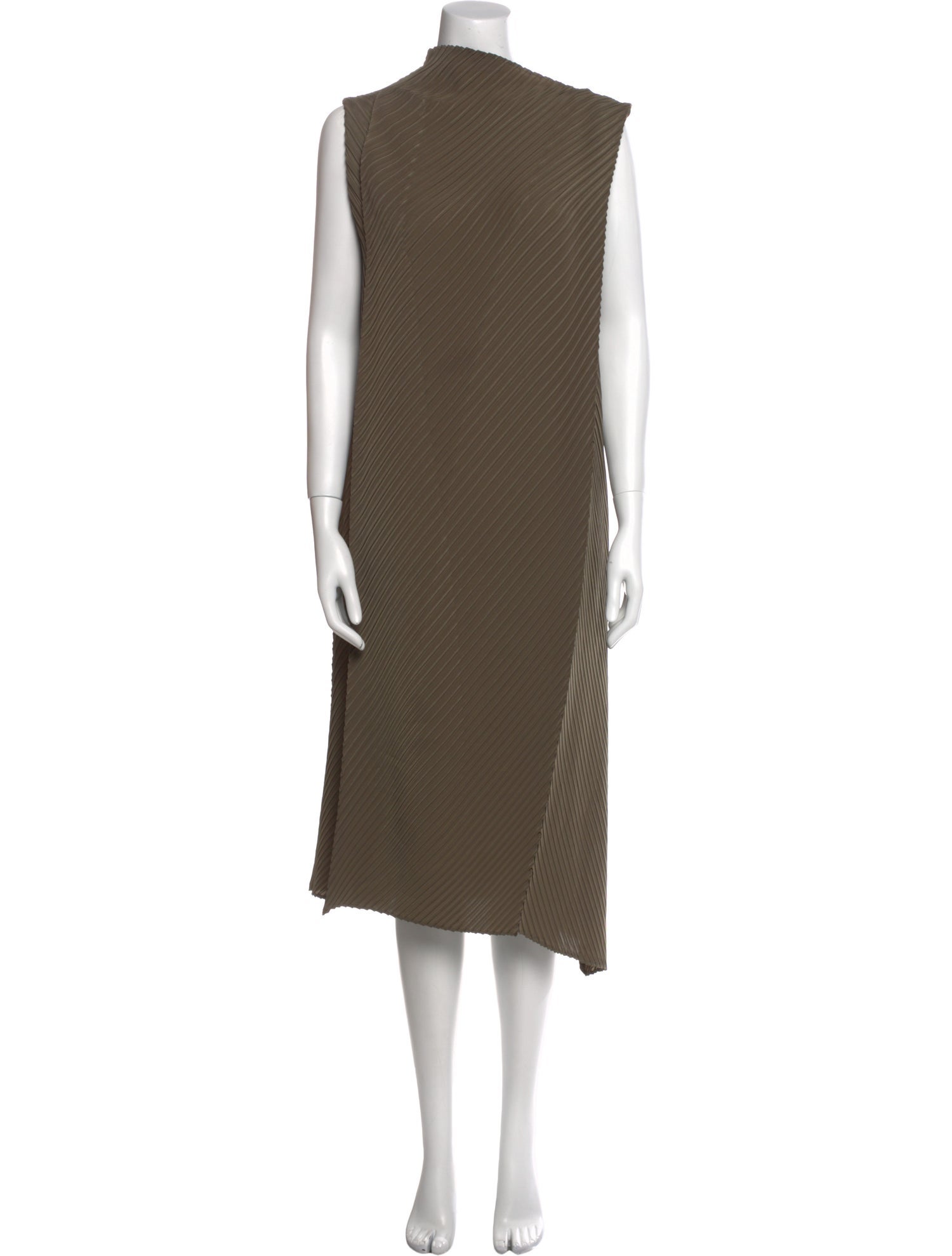 Issey Miyake Turtleneck Knee-Length Dress w/ Tags