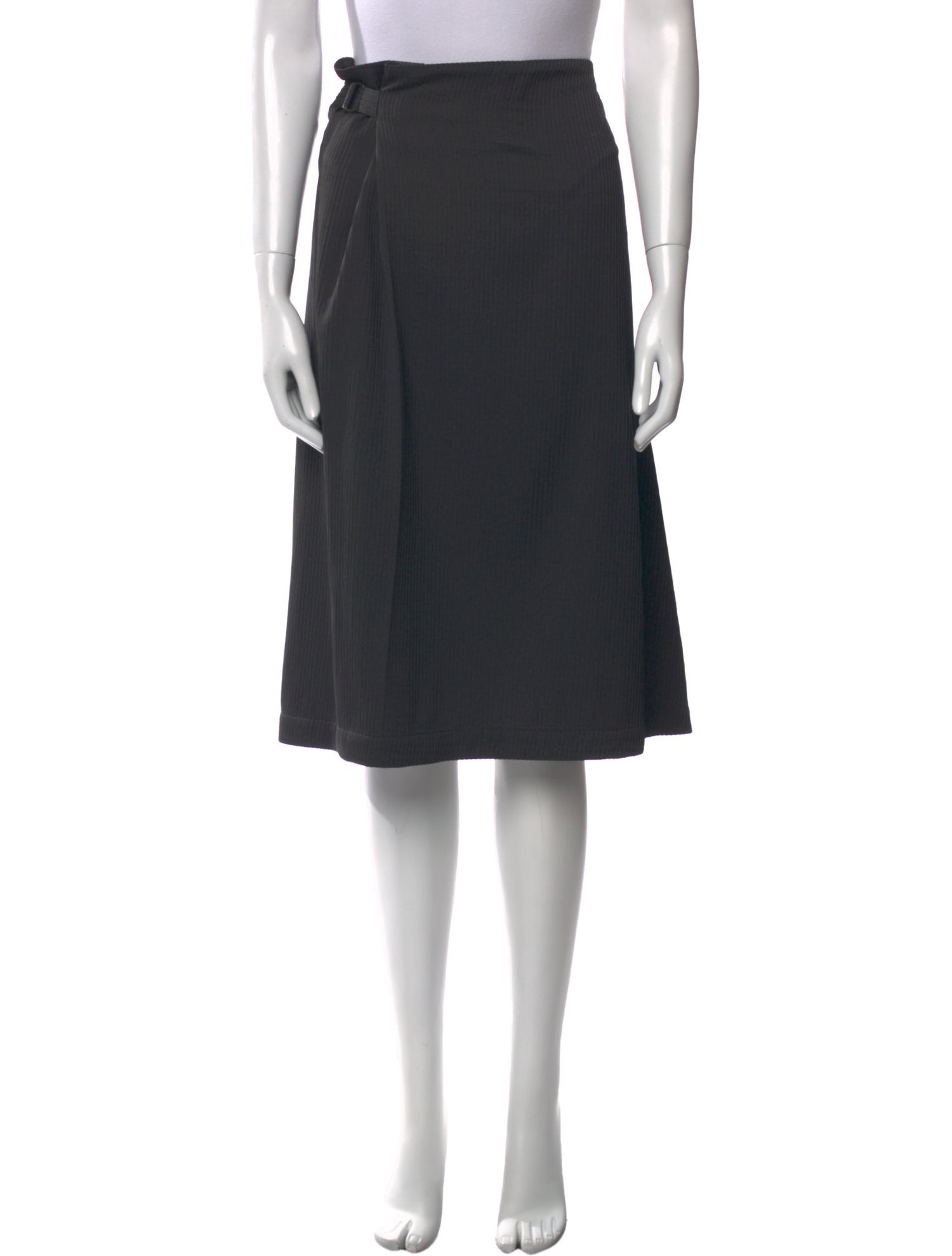 132 5. Issey Miyake Pleated Accents Knee-Length Skirt
