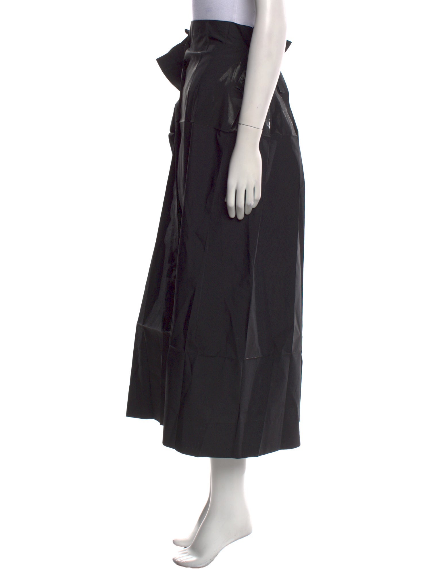 Issey Miyake Pleated Accents Midi Length Skirt