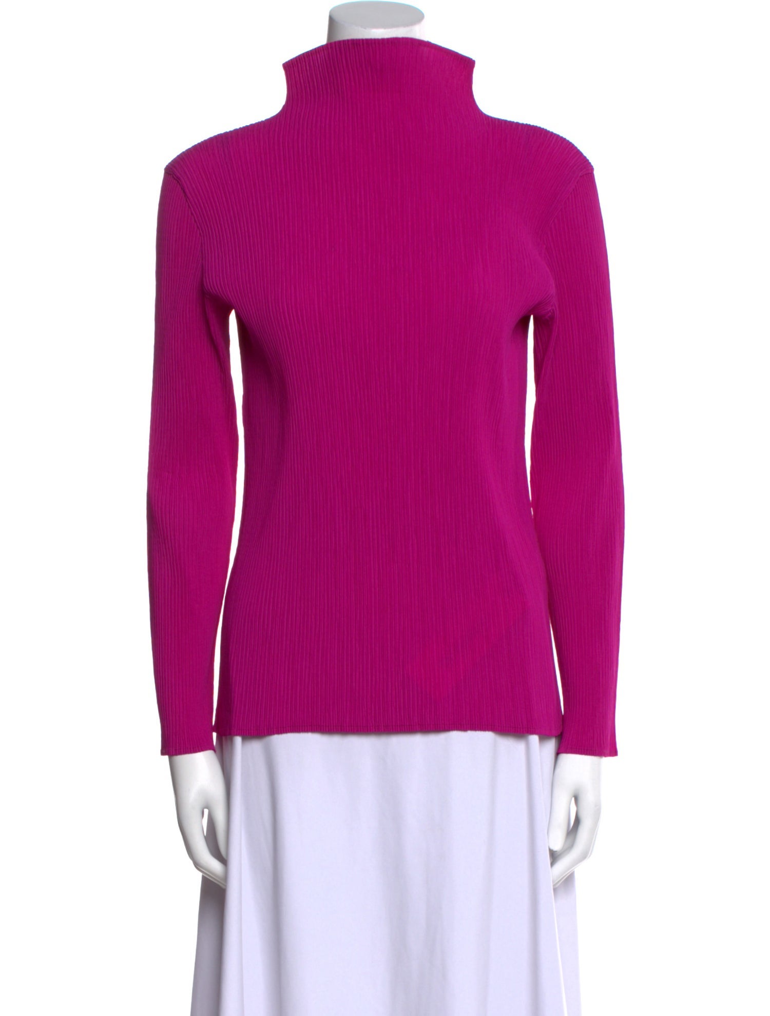 Issey Miyake Turtleneck Long Sleeve Top