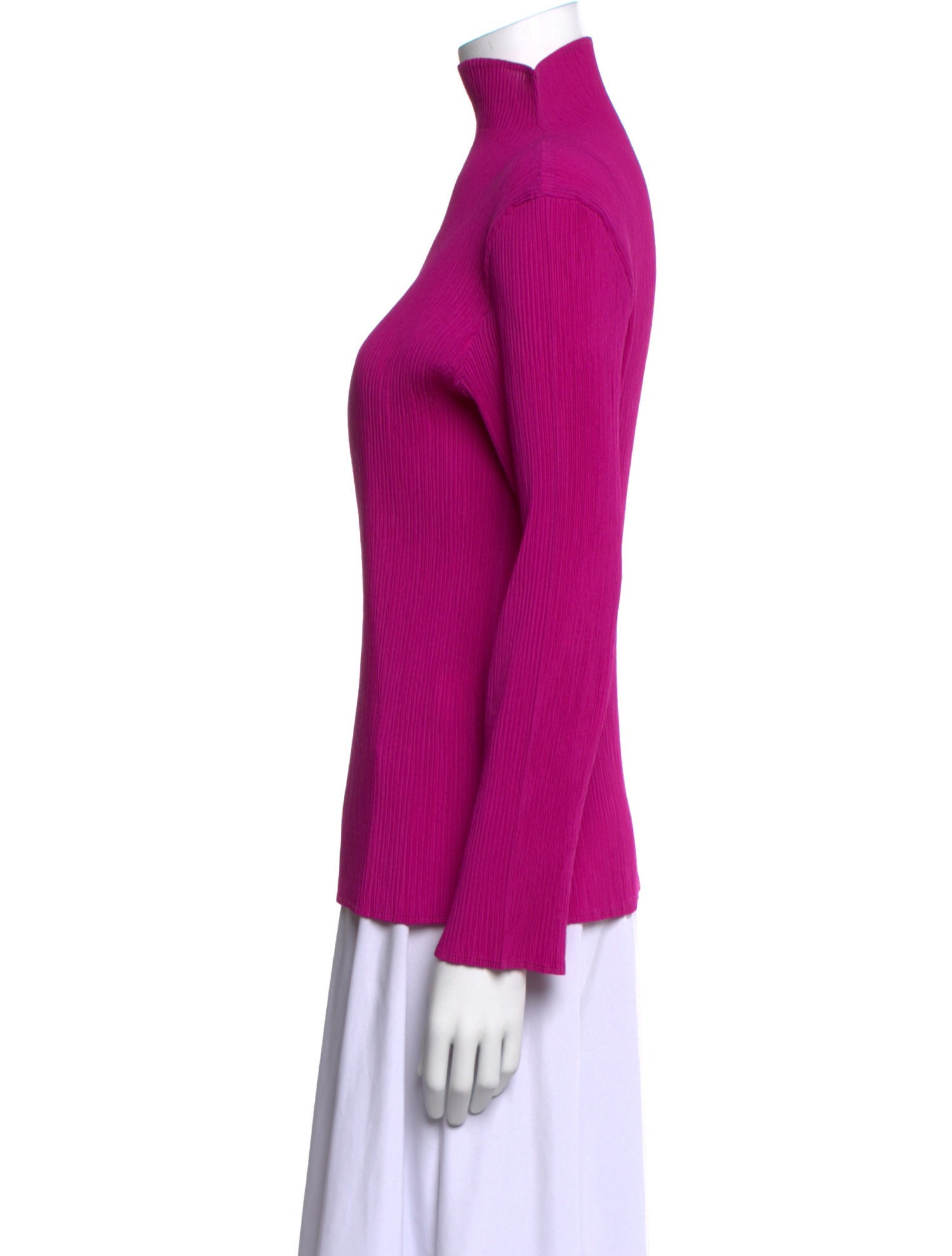 Issey Miyake Turtleneck Long Sleeve Top