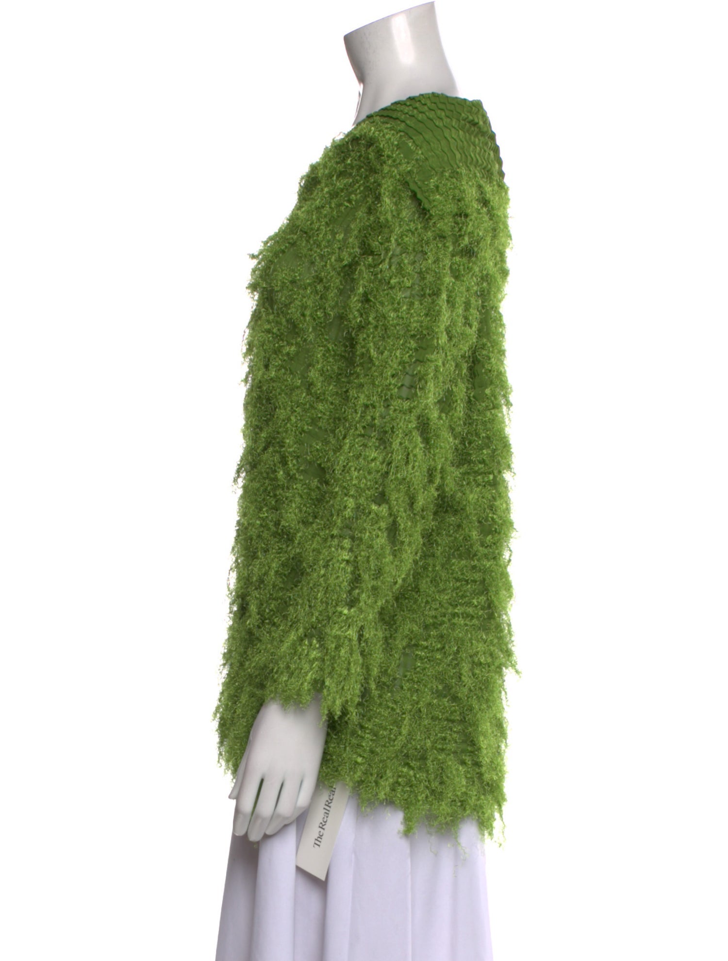 Issey Miyake Off-The-Shoulder Three-Quarter Sleeve Blouse