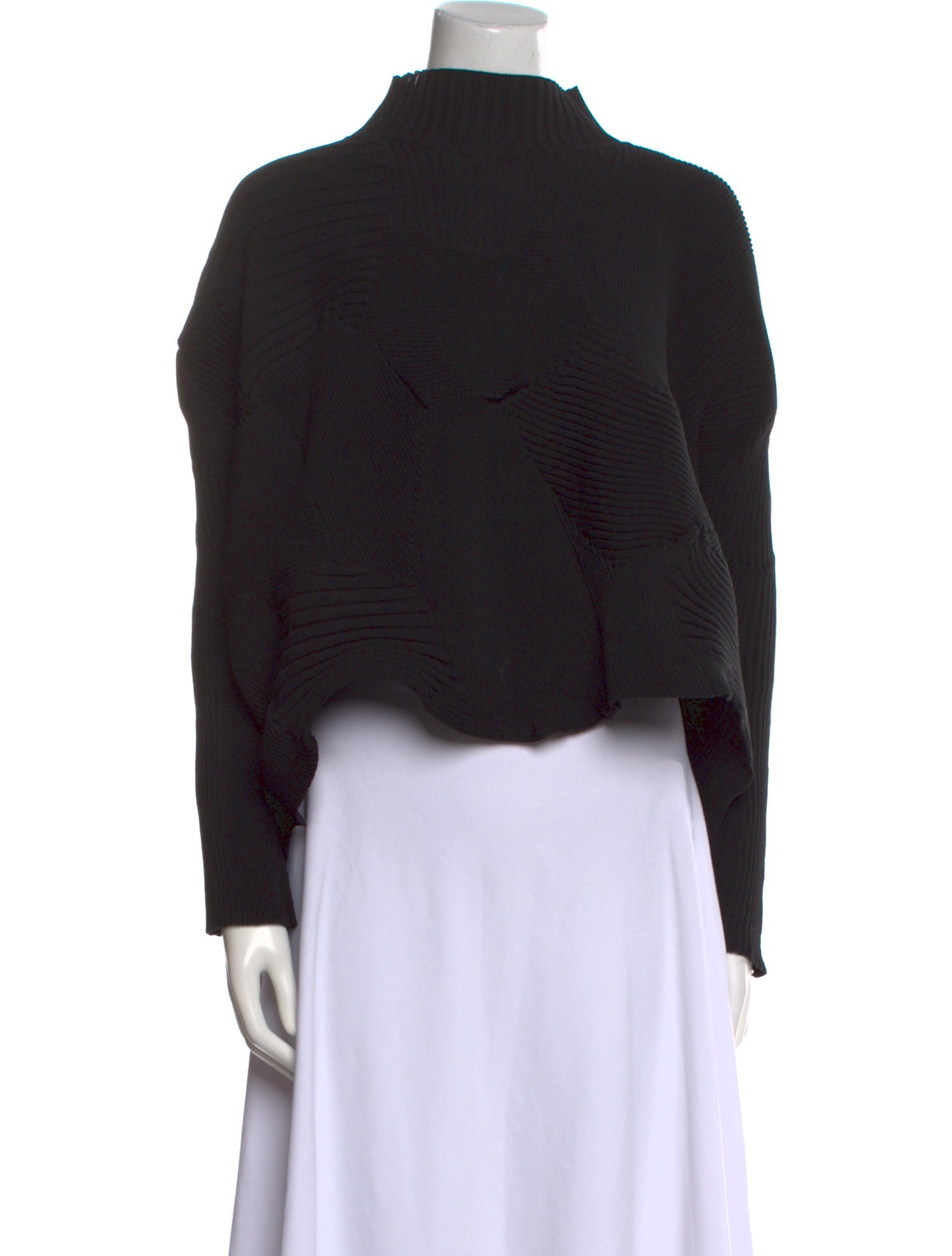 Issey Miyake Mock Neck Sweater