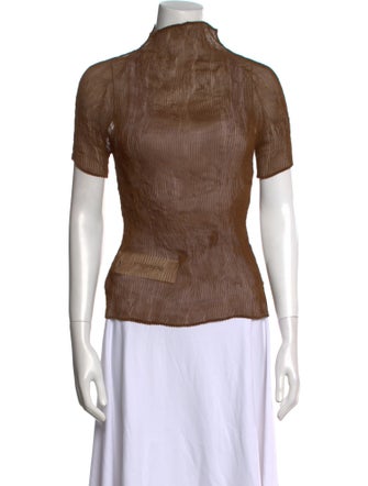 Issey Miyake 2022 Mock Neck Top