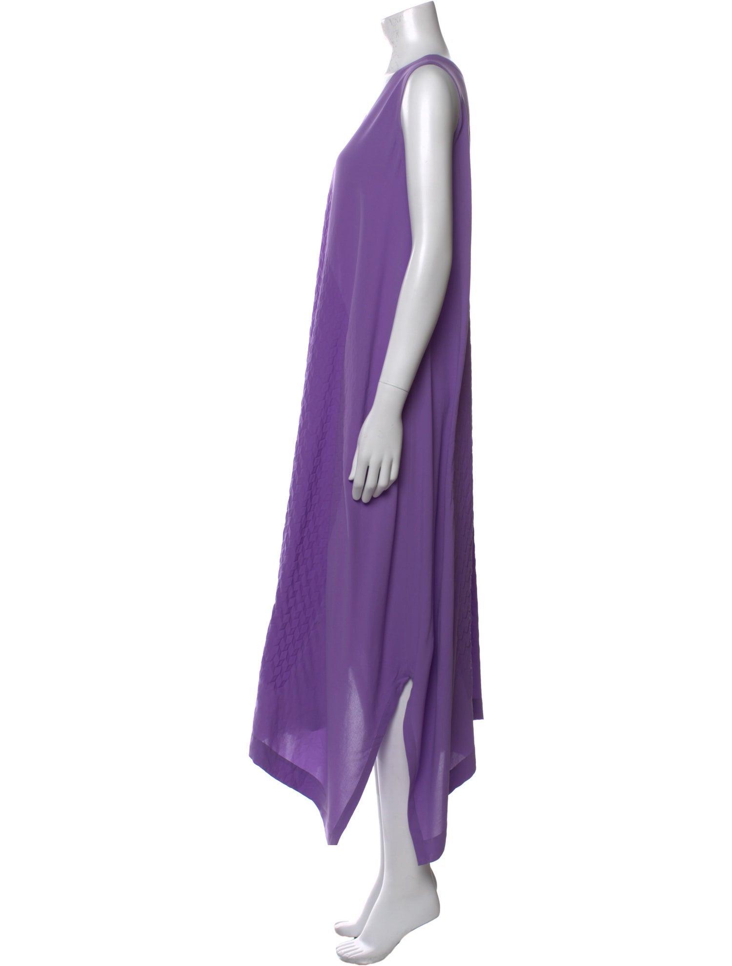 Issey Miyake Scoop Neck Midi Length Dress