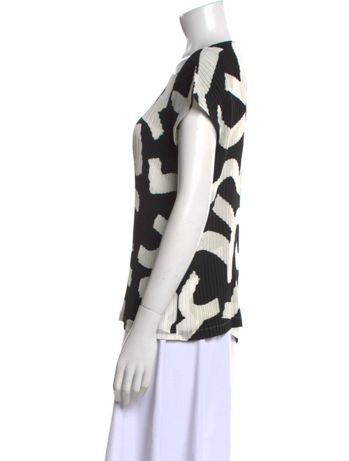 Issey Miyake Printed One-Shoulder Top