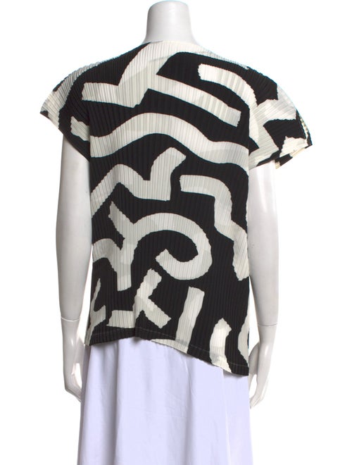 Issey Miyake Printed One-Shoulder Top
