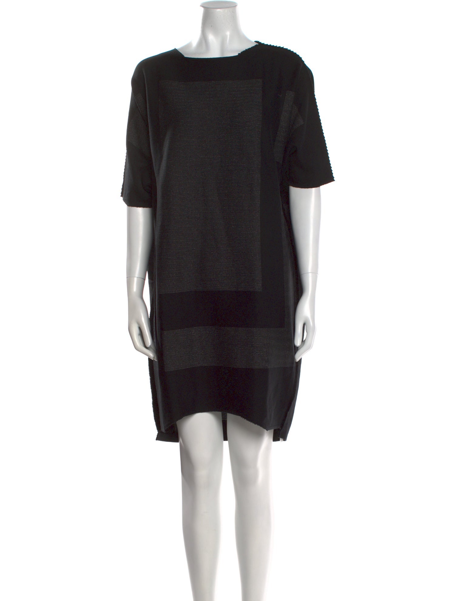Issey Miyake Bateau Neckline Mini Dress