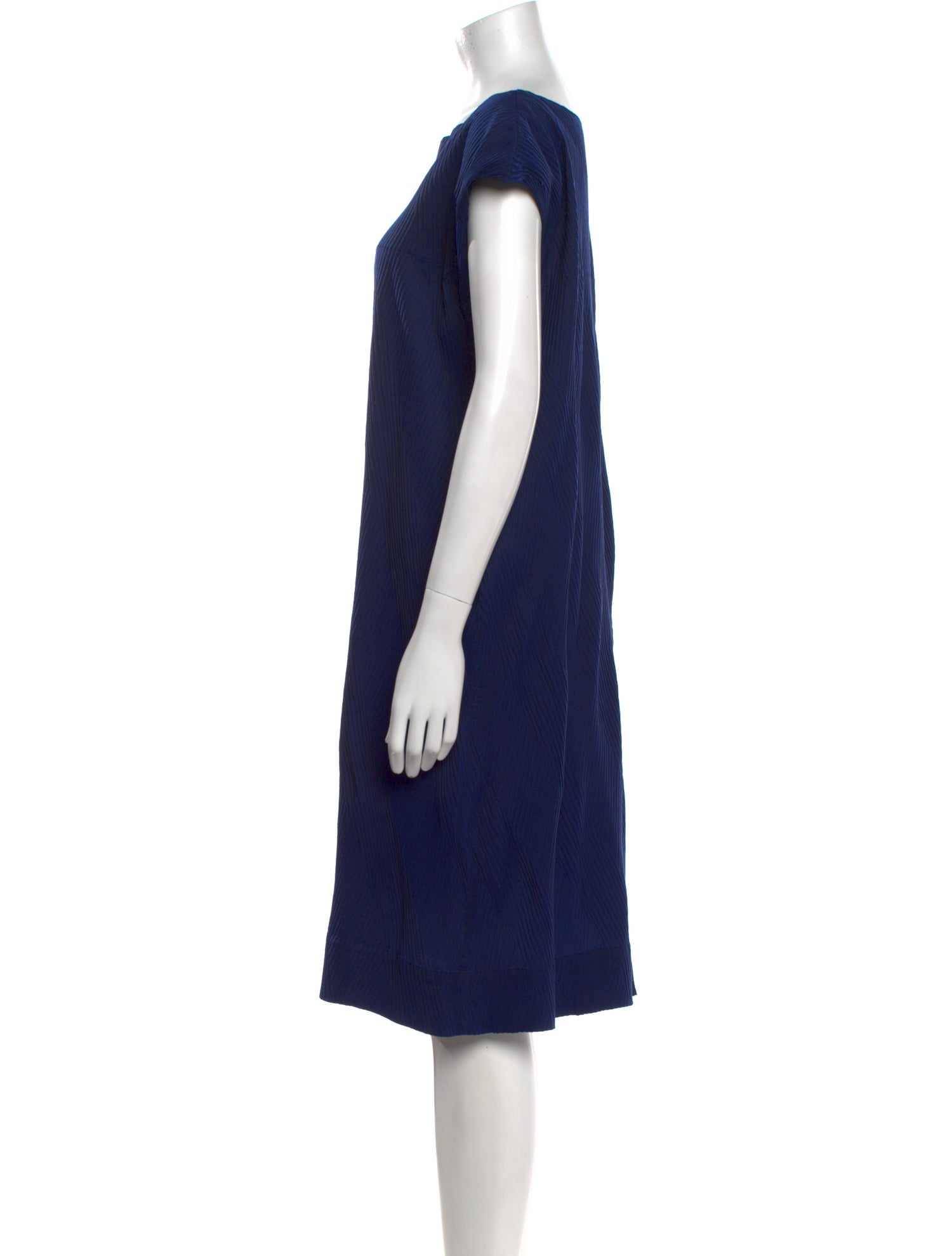 Issey Miyake Striped Knee-Length Dress