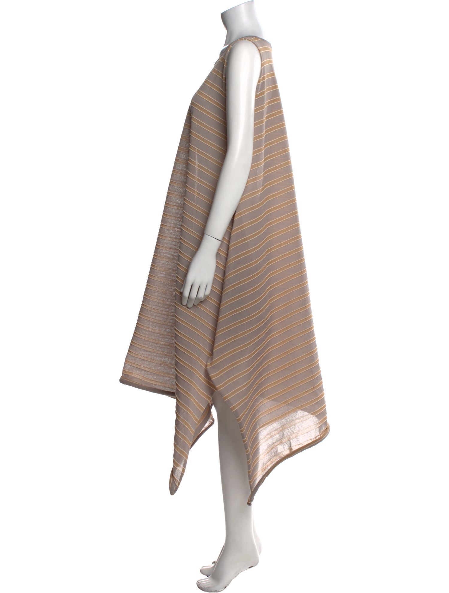 Issey Miyake Striped Knee-Length Dress