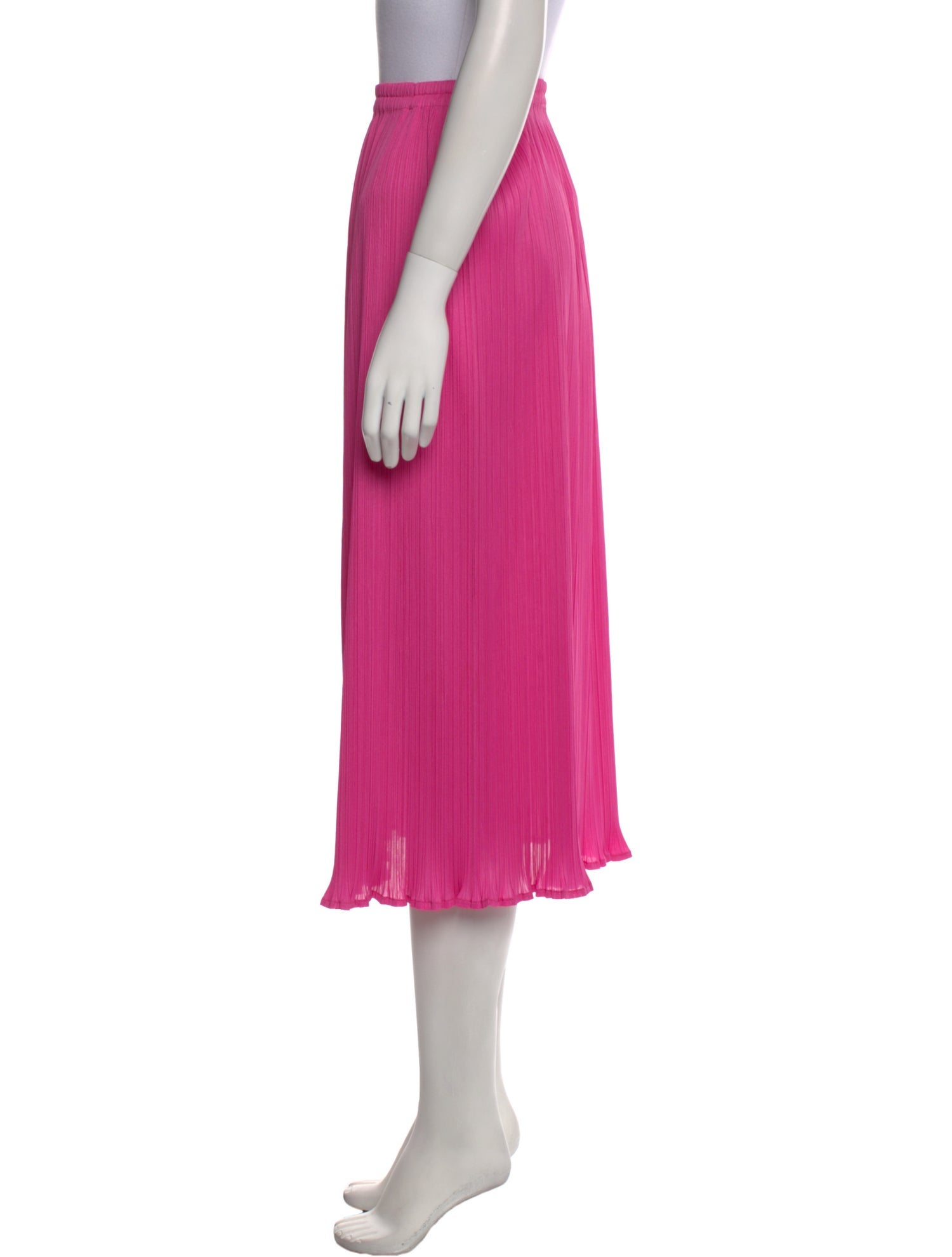 Issey Miyake Pleated Accents Midi Length Skirt