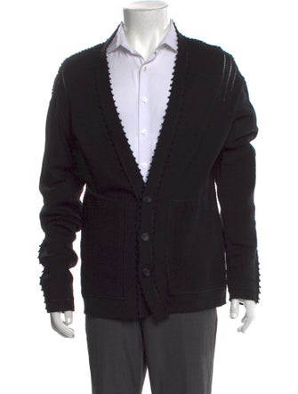 Issey Miyake Open Front Long Sleeve Cardigan