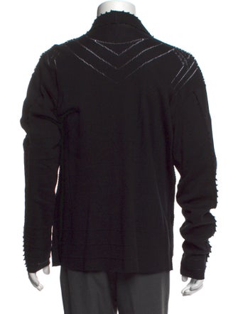 Issey Miyake Open Front Long Sleeve Cardigan