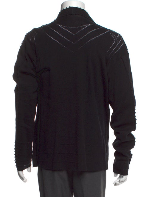 Issey Miyake Open Front Long Sleeve Cardigan