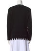Issey Miyake Crew Neck Long Sleeve Button-Up Top
