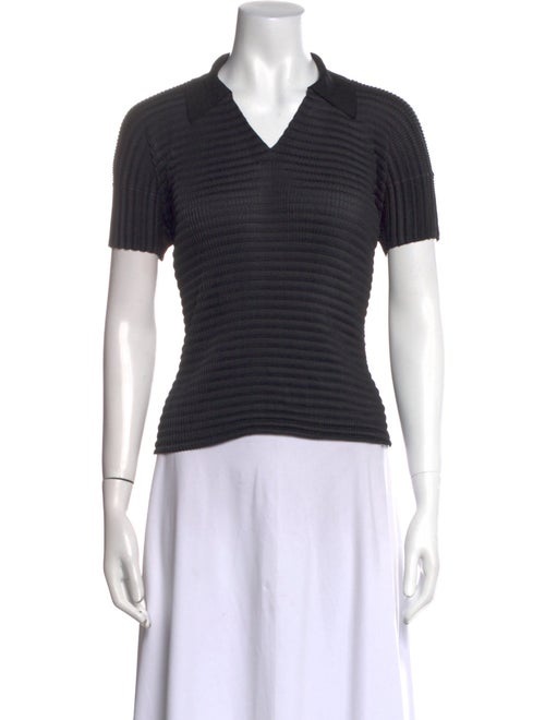 Issey Miyake V-Neck Short Sleeve Polo