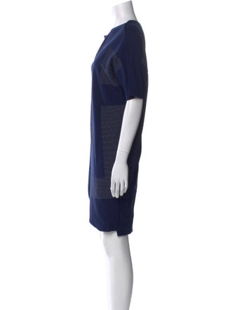Issey Miyake Bateau Neckline Mini Dress