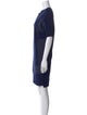 Issey Miyake Bateau Neckline Mini Dress