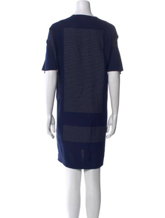 Issey Miyake Bateau Neckline Mini Dress