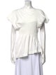 Issey Miyake Bateau Neckline Short Sleeve Blouse