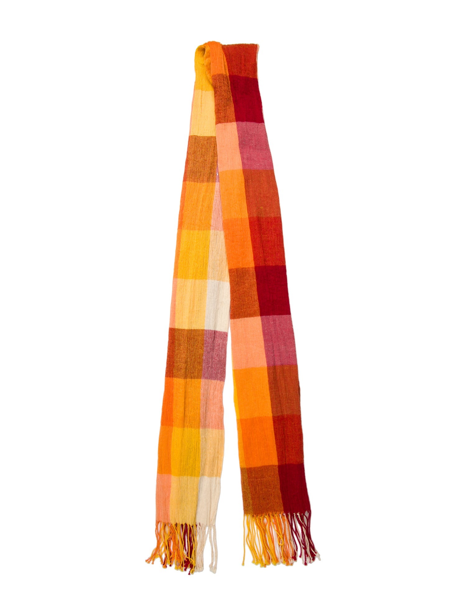 Issey Miyake Silk Striped Scarf