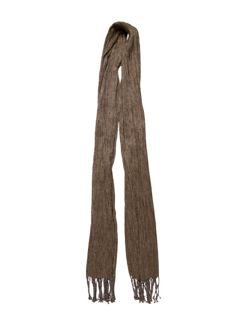 Issey Miyake Plaid Print Scarf