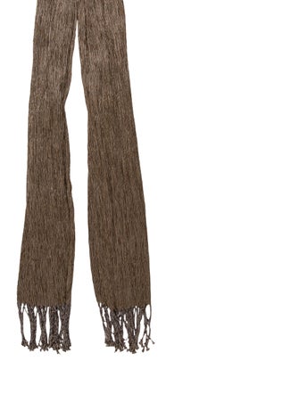 Issey Miyake Plaid Print Scarf