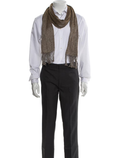 Issey Miyake Plaid Print Scarf