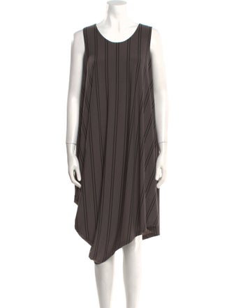 Issey Miyake Scoop Neck Midi Length Dress