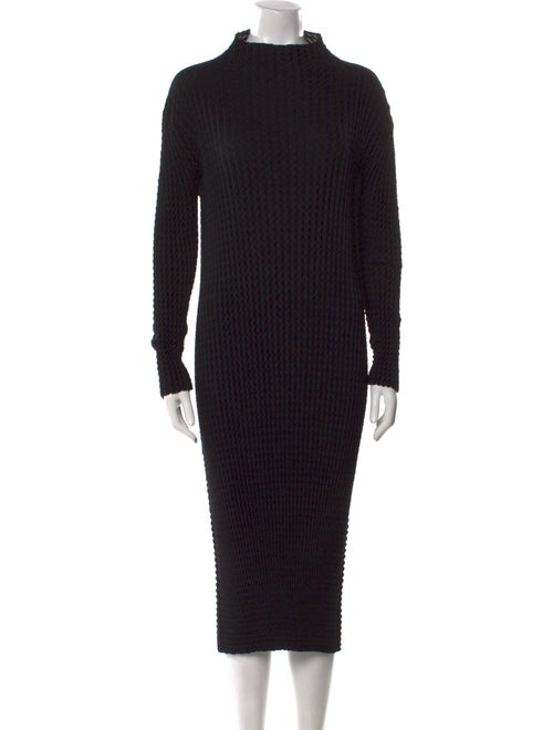 Issey Miyake Turtleneck Midi Length Dress
