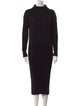 Issey Miyake Turtleneck Midi Length Dress