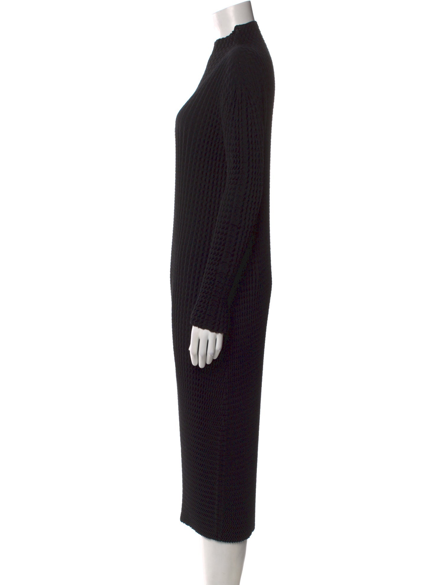 Issey Miyake Turtleneck Midi Length Dress