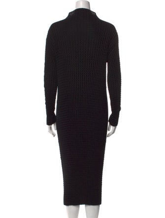 Issey Miyake Turtleneck Midi Length Dress