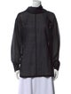 Issey Miyake Wool Mock Neck Sweatshirt