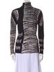 Issey Miyake Printed Turtleneck Sweatshirt
