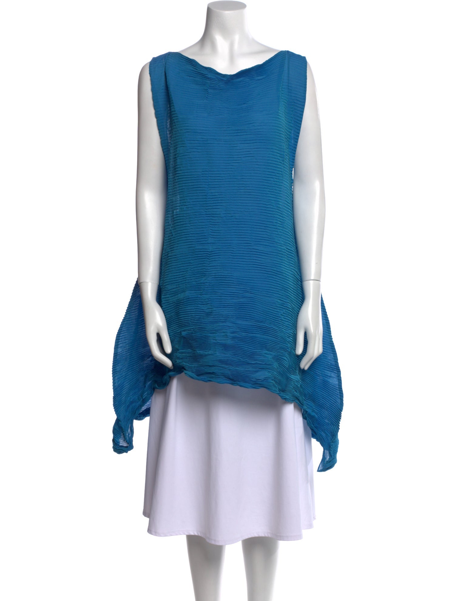Issey Miyake Cowl Neck Sleeveless Tunic