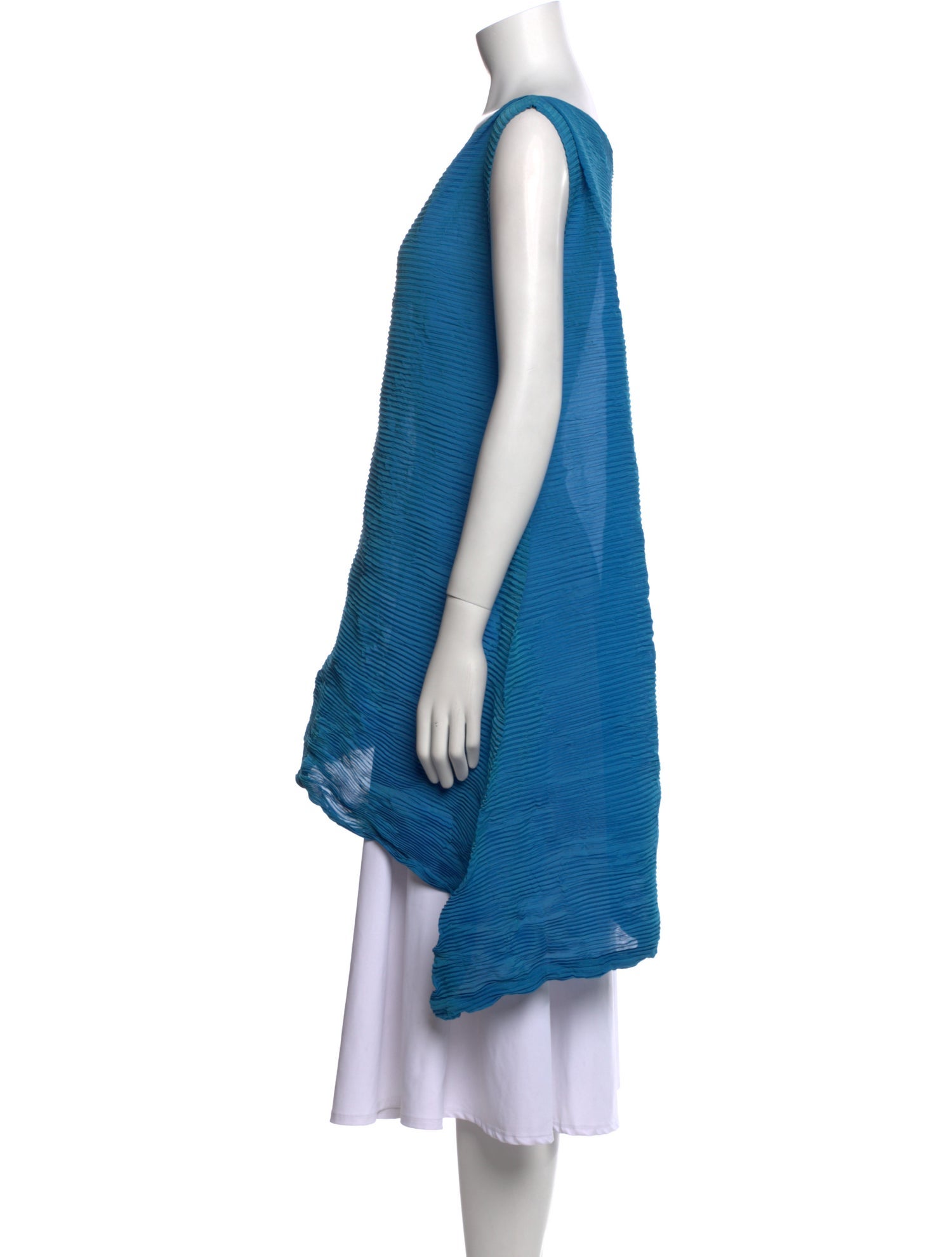 Issey Miyake Cowl Neck Sleeveless Tunic