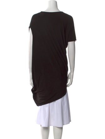 Issey Miyake Bateau Neckline Short Sleeve Tunic