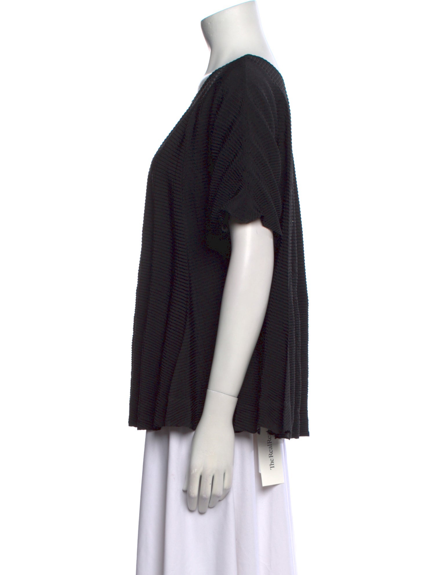 Issey Miyake Scoop Neck Short Sleeve T-Shirt