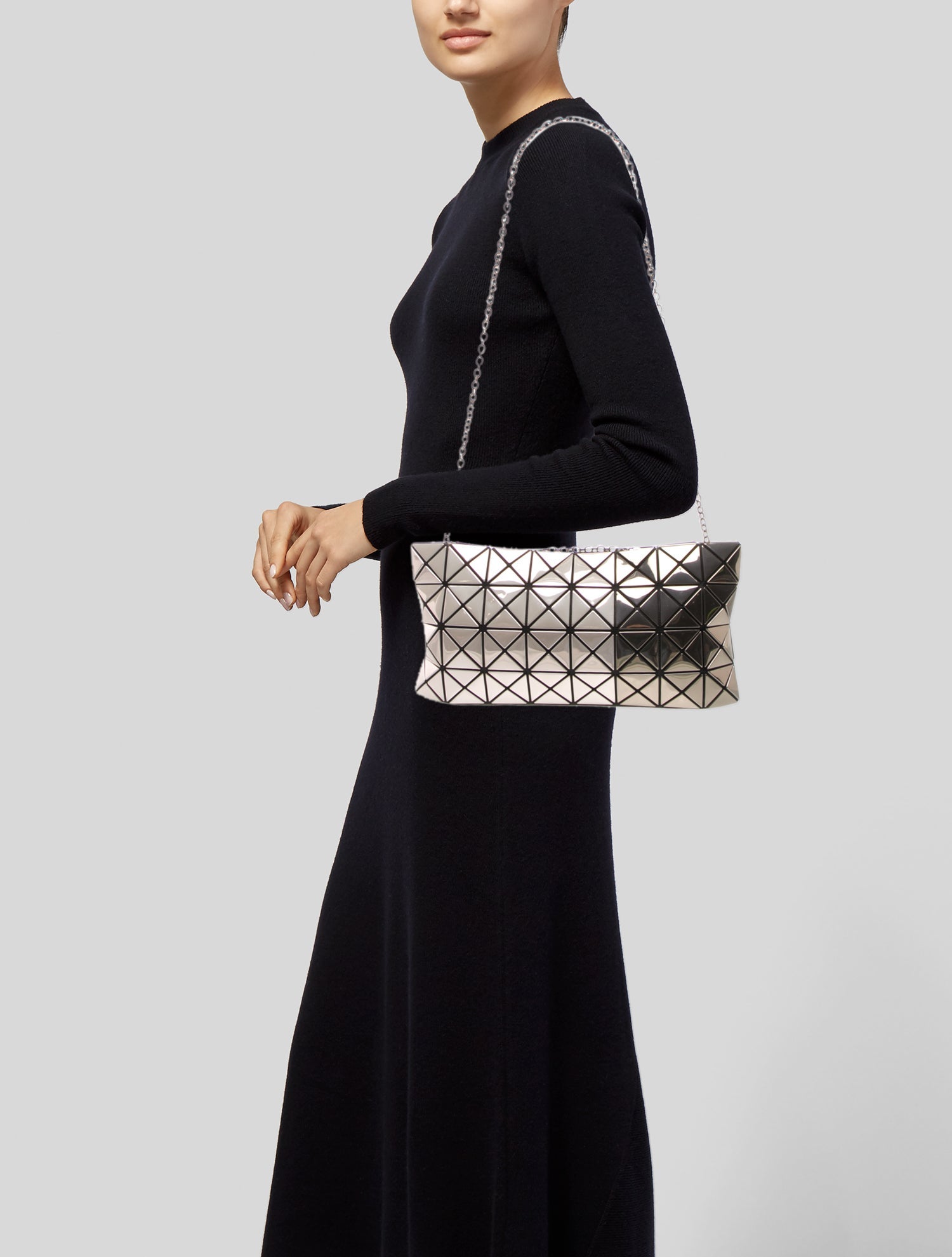 Issey Miyake Patent Leather Crossbody Bag